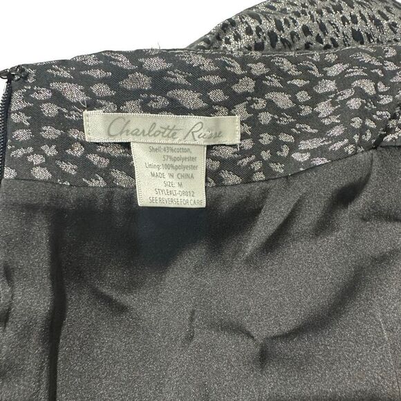 Women’s Charlotte Russe Silver Leopard Mini Dress Size Medium - Picture 5 of 14